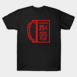 Insert Coin To Play Retro Arcade Gamer T-Shirt